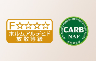 2020年5月通过国际无醛NAF认证  F☆☆☆☆认证